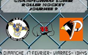 Journée 9 - CLRH - Viarmes vs Le Roller Puck de la Verrière le 17/02/13